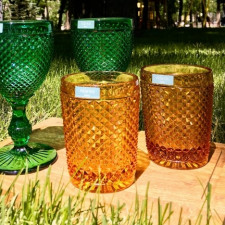 Стаканы низкие Bicos 3 шт, 280мл, h-10,7см, янтарный розпродаж 