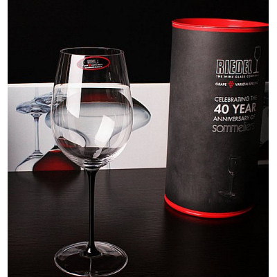 Бокал BLACK TIE для красного вина 4100/00 Bordeaux Grand Cru 0,86 л черн.ножка, подарочная упаковка