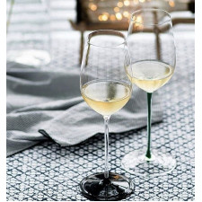 Бокал BLACK TIE для белого вина Riesling Grand Cru 0,38 л.черное основание,подарочная упаковка