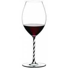 Бокал FATTO A MANO для красного вина OLD WORLD SYRAH 0,600 л Ч/Б витая нога,подарочная упаковка